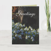 Snowdrop Card Karte (Vorderseite)