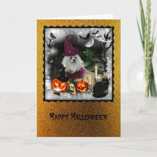 Snowdrop die maltesische Halloween-Gruß-Karte Karte