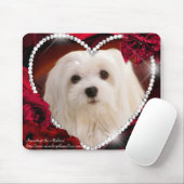 Snowdrop die maltesische Mausunterlage Mousepad (Mit Mouse)