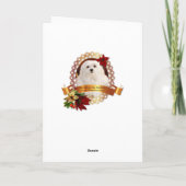 Snowdrop die maltesische Weihnachtskarte Feiertagskarte (Rückseite)