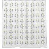 Snowdrop Fabric Muster. Duschvorhang (Vorderseite)