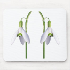 Snowdrop Fabric Muster. Mousepad