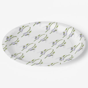 Snowdrop Fabric Muster. Pappteller