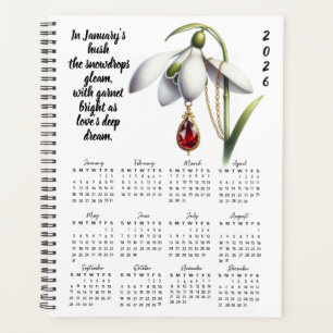 Snowdrop & Granat Januar-Verse – 2026 Planer