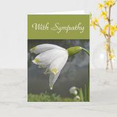 Snowdrop Karte (Gelbe Blume)