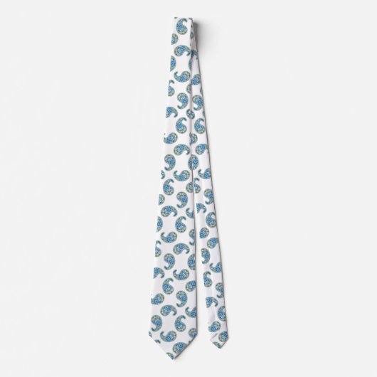 Snowdrop Paisley Pattern Krawatte (Vorderseite)