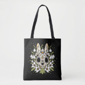 Snowdrop & Rabbit Skull im Januar Tasche (Vorderseite)