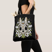 Snowdrop & Rabbit Skull im Januar Tasche (Von Nahem)