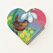 Snowdrop & Wren beschwören das Frühlingsherz Notizblock (Rückseite)