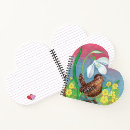 Snowdrop & Wren beschwören das Frühlingsherz Notizblock