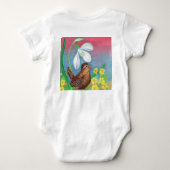 Snowdrop & Wren Vogel beschwören den Frühling Baby Strampler (Rückseite)