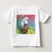 Snowdrop & Wren Vogel beschwören den Frühling Baby T-shirt (Rückseite)