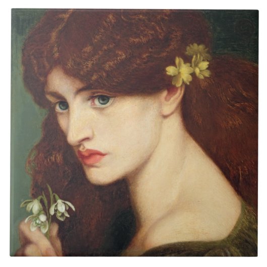 Snowdrops, 1873 (Öl auf Leinwand) Fliese (Vorderseite)