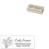 Snowdrops - Adresse für Frühlingsblumen Gummistempel (Stempel)