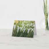 Snowdrops Blank Notecard Karte (Vorderseite)