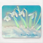 Snowdrops Blue Mousepad (Vorne)