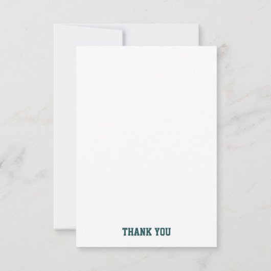 Snowdrops Blumenmuster Dankeskarte (Rückseite)