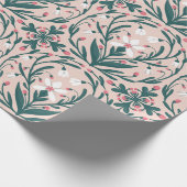 Snowdrops Blumenmuster Geschenkpapier (Ecke)