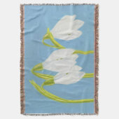 Snowdrops Blumenthrow-Decke Decke (Vorderseite Vertikal)