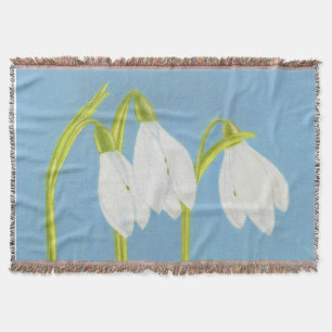 Snowdrops Blumenthrow-Decke Decke