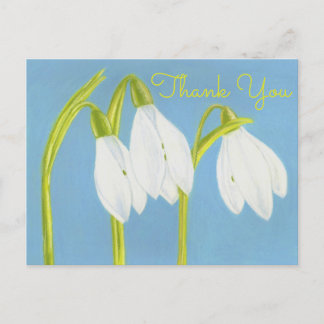 Snowdrops ~Danke-Karte Postkarte