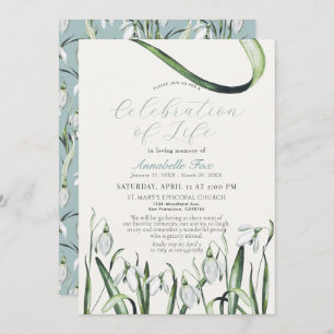 Snowdrops Feier zum Gedenken an die Beerdigung des Einladung