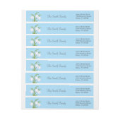 Snowdrops - Frühlingsblumen auf blau (Bogen)