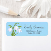 Snowdrops - Frühlingsblumen auf blau (Insitu)