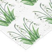 Snowdrops Frühlingsblütenfarbe Weiße Osterfeier Kurzer Tischläufer (Ecke)