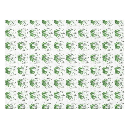 Snowdrops Frühlingsblütenfarbe Weiße Osterfeier Tischdecke (Vorderseite (Horizontal))