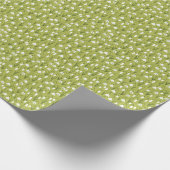 Snowdrops Grüne Frühlingsferien Geschenkpapier (Ecke)