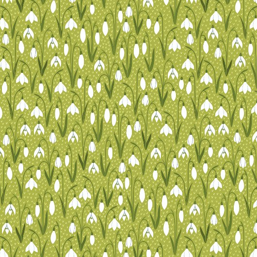 Snowdrops Grüne Frühlingsferien Geschenkpapier