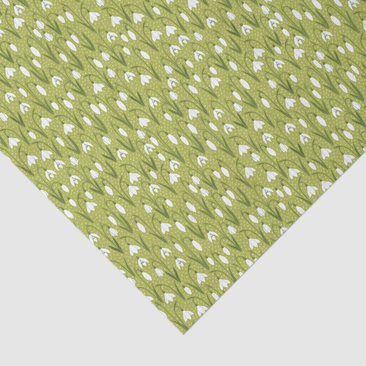 Snowdrops Grüne Frühlingsferien Seidenpapier (Ausschnitt)