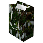 Snowdrops I (Galanthus) Weiße Frühlingsblumen Mittlere Geschenktüte (Vorderseite Schrägansicht)