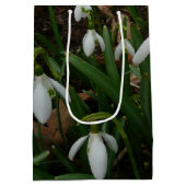 Snowdrops I (Galanthus) Weiße Frühlingsblumen Mittlere Geschenktüte (Rückseite)