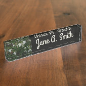 Snowdrops I (Galanthus) Weiße Frühlingsblumen Namensplakette (Seite)