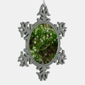 Snowdrops II (Galanthus) Frühlingsflora Schneeflocken Zinn-Ornament (Links)