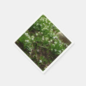 Snowdrops II (Galanthus) Frühlingsflora Serviette (Ecke)