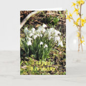 SNOWDROPS KARTE (Gelbe Blume)