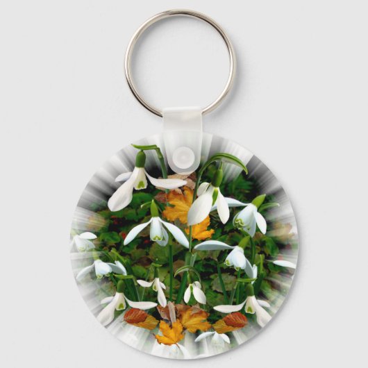 SNOWDROPS ~ Magnet Schlüsselanhänger (Vorderseite)