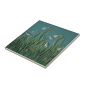 Snowdrops Majolica Imitate Relief c1875 Antique Re Fliese (Seite)