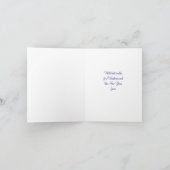 Snowdrops mit Goldgrenze Feiertagskarte (Innenseite)