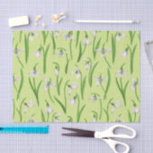 Snowdrops on honey dew seidenpapier (Handwerk)