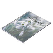 Snowdrops Personalisiertes Notebook Notizblock (Linke Seite)