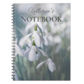 Snowdrops Personalisiertes Notebook Notizblock (Vorderseite)