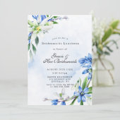 Snowdrops Scilla Bridesmaids Luncheon Einladung (Stehend Vorderseite)