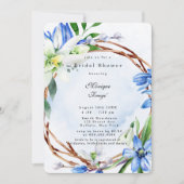 Snowdrops Scilla Spring Floral Brautparty Einladung (Vorderseite)