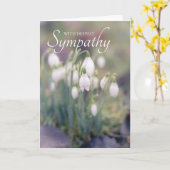 Snowdrops Sympathy Card Karte (Gelbe Blume)
