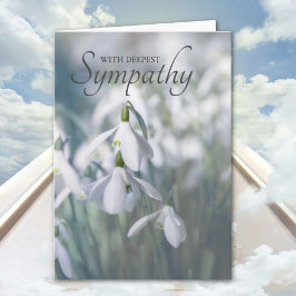 Snowdrops Sympathy Card Karte