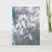 Snowdrops Sympathy Card Karte (Vorderseite)